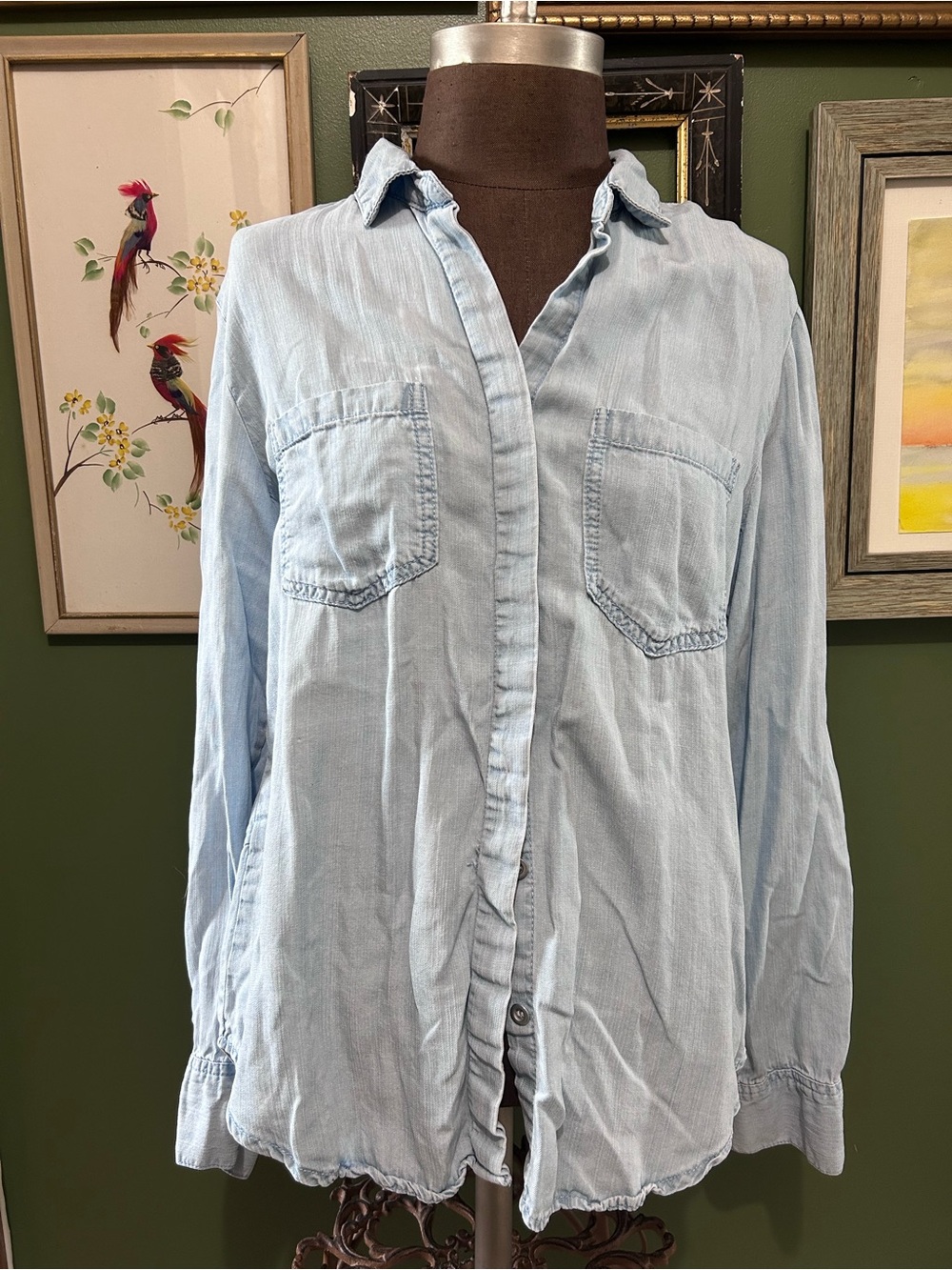 Velvet Heart Light Blue Chambray Shirt